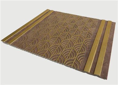 Retro Wood Gold Accent PS notranja stenska plošča